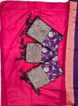 GEORGEOUS SOFT LICHI SILK JACQUARD WORK SAREE WITH UNSTITCHED BLOUSE FESTIVAL WEAR WHOLESALE PRICE ETHNICGARMENT (2)