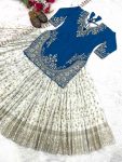 GORGEOUS CHINON SILK SEQUENCE EMBROIDERY WORK TOP LEHENGA WITH DUPATTA FESTIVE WEAR WHOLESALE PRICE ETHNIC GARMENT (2)