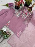 GORGEOUS CREPE SILK EMBROIDERY SEQUENCE WORK TOP PATIYALA WITH DUPATTA FESTIVE WEAR WHOLESALE PRICE ETHNIC GARMENT (4)
