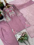 GORGEOUS CREPE SILK EMBROIDERY SEQUENCE WORK TOP PATIYALA WITH DUPATTA FESTIVE WEAR WHOLESALE PRICE ETHNIC GARMENT (4)