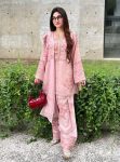 GORGEOUS GEORGETTE DIGITAL PRINT WORK TOP PATIYALA WITH DUPATTA  BABY PINK