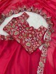 GORGEOUS TABBY SILK EMBROIDERY SEQUENCE WORK LEHENGA CHOLI WITH DUPATTA PARTY WEAR WHOLESALE PRICE ETHNIC GARMENT (6)