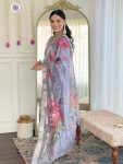 LATEST CHANDERI SILK EMBROIDERY WORK TOP BOTTOM WITH DUPATTA FESTIVE WEAR WHOLESALE PRICE ETHNIC GARMENT (4)