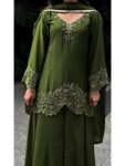 LATEST GEORGETTE EMBROIDERY BEADS WORK TOP PALAZZO WITH DUPATTA FESTIVE WEAR WHOLESALE PRICE ETHNIC GARMENT (6)
