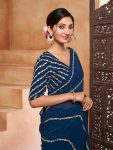 LATEST GEORGETTE EMBROIDERY WORK SAREE WITH UNSTITCHED BLOUSE DAILY WEAR WHOLESALE PRICE ETHNICGARMENT (6)