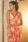 LATEST GEORGETTE HEAVY DIGITAL PRINT SAREE WITH UNSTITCHED BLOUSE DAILY WEAR WHOLESALE PRICE ETHNIC GARMENT (2)