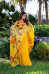LATEST GEORGETTE LACE BORDER WORK SAREE WITH UNSTITCHED BLOUSE DAILY WEAR WHOLESALE PRICE ETHNIC GARMENT (5)