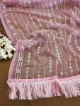 LATEST HEAVY BUTTERFLY NET THREAD SEQUENCE EMBROIDERY WORK SAREE WITH UNSTITCHED BLOUSE PARTY WEAR WHOLESALE PRICE ETHNIC GARMENT (6)