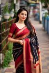 LATEST LICHI SILK JACQUARD WORK SAREE WITH UNSTITCHED BLOUSE WHOLESALE PRICE ETHNIC GARMENT (4)