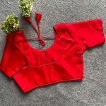 LATEST MALAI SATIN PLAIN STITCHED BLOUSE FESTIVE WEAR WHOLESALE PRICE ETHNIC GARMENT (20)