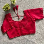 LATEST MALAI SATIN PLAIN STITCHED BLOUSE FESTIVE WEAR WHOLESALE PRICE ETHNIC GARMENT (5)