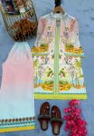 LATEST NATURAL CREPE DIGITAL PRINT WORK TOP PALAZZO SET CASUAL WEAR WHOLESALE PRICE ETHNIC GARMENT (2)