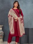 LATEST ROMAN SILK DIGITAL PRINTED TOP BOTTOM WITH DUPATTA FESTIVE WEAR WHOLESALE PRICE ETHNIC GARMENT (4)