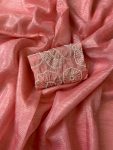 LATEST SOFT CANDY CRUSH BEADS WORK SAREE WITH UNSTITCHED BLOUSE DAILY WEAR WHOLESALE PRICE ETHNIC GARMENT (32)