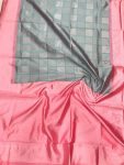 LATEST SOFT LICHI SILK JACQUARD WORK SAREE WITH UNSTITCHED BLOUSE CASUAL WEAR WHOLESALE PRICE ETHNIC GARMENT (10)