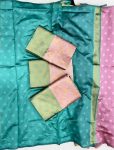 LATEST SOFT LICHI SILK JACQUARD WORK SAREE WITH UNSTITCHED BLOUSE PARTY WEAR WHOLESALE PRICE ETHNIC GARMENT (3)