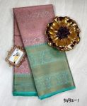 LATEST SOFT LICHI SILK JACQUARD WORK SAREE WITH UNSTITCHED BLOUSE PARTY WEAR WHOLESALE PRICE ETHNIC GARMENT (3)