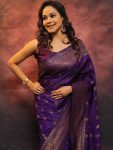 LATEST SOFT LICHI SILK JACQUARD WORK SAREE WITH UNSTITCHED BLOUSE SEASONABLE WEAR WHOLESALE PRICE ETHNIC GARMENT (17)