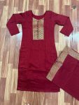 LATEST VICHITRA JACQUARD LACE BORDER WORK TOP WITH DUPATTA DAILY WEAR WHOLESALE PRICE ETHNIC GARMENT (7)