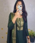 LATEST VICHITRA JACQUARD LACE BORDER WORK TOP WITH DUPATTA DAILY WEAR WHOLESALE PRICE ETHNIC GARMENT (5)
