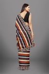 LATEST VICHITRA SILK DIGITAL PRINTED EMBROIDERY THREAD WITH 5 MM SEQUENCE BORDER WORK SAREE WITH STITCHED BLOUSE FESTIVE WEAR WHOLESALE PRICE ETHNIC GARMENT (2)