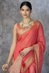 LETEST KHADI COTTON WEAVING WORK SAREE WITH UNSTITCHED BLOUSE WEEDING WEAR WHOLESALE PRICE ETHNICGARMENT (15)