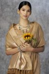 LETEST KHADI COTTON WEAVING WORK SAREE WITH UNSTITCHED BLOUSE WEEDING WEAR WHOLESALE PRICE ETHNICGARMENT (1)