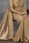 LETEST KHADI COTTON WEAVING WORK SAREE WITH UNSTITCHED BLOUSE WEEDING WEAR WHOLESALE PRICE ETHNICGARMENT (1)