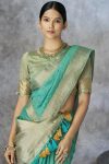 LETEST KHADI COTTON WEAVING WORK SAREE WITH UNSTITCHED BLOUSE WEEDING WEAR WHOLESALE PRICE ETHNICGARMENT (4)