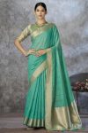 LETEST KHADI COTTON WEAVING WORK SAREE WITH UNSTITCHED BLOUSE WEEDING WEAR WHOLESALE PRICE ETHNICGARMENT (4)
