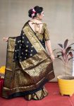 LUXURY SOFT LICHI SILK JACQUARD WORK SAREE WITH UNSTITCHED BLOUSE RECEPTION WEARWHOLESALE PRICE ETHNIC GARMENT (11)