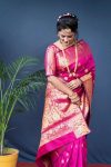 LUXURY SOFT LICHI SILK JACQUARD WORK SAREE WITH UNSTITCHED BLOUSE RECEPTION WEARWHOLESALE PRICE ETHNIC GARMENT (15)