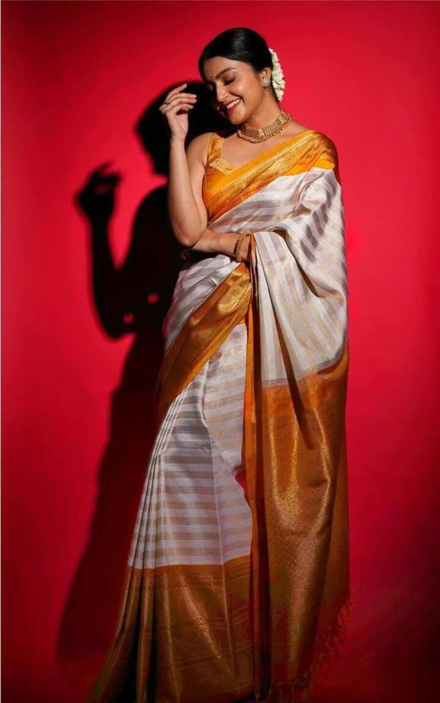 LUXURY SOFT LICHI SILK JACQUARD WORK SAREE WITH UNSTITCHED BLOUSE WEDDING WEAR WHOLESALE PRICE ETHNIC GARMENT (3)