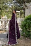MODERN GEORGETTE PLAIN FRILL WORK GOWN WITH SEQUENCE EMBROIDERY WORK DUPATTA PARTY WEAR WHOLESALE PRICE ETHNICGARMENT (61)