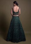 MODERN NET SEQUENCE THREAD & DORI WORK LEHENGA CHOLI WITH DUPATTA WEDDING WEAR WHOLESALE PRICE ETHNIC GARMENT (9)