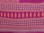 MODERN SEMI GAJI AJRAKH LAGDI WORK SAREE WITH UNSTITCHED BLOUSE WEDDING WEAR WHOLESALE PRICE ETHNIC GARMENT (23)