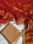 MODERN SOFT FANDY CHIFFON SEQUENCE LACE BORDER SAREE WITH UNSTITCHED BLOUSE CASUAL WEAR WHOLESALE PRICE ETHNIC GARMENT (3)