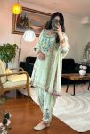 MOST PICKED CHINON SILK EMBROIDERY SEQUENCE WORK TOP DHOTI SALWAR WITH DUPATTA FESTIVE WEAR WHOLESALE PRICE ETHNIC GARMENT (4)