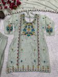 MOST PICKED CHINON SILK EMBROIDERY SEQUENCE WORK TOP DHOTI SALWAR WITH DUPATTA FESTIVE WEAR WHOLESALE PRICE ETHNIC GARMENT (4)