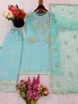 MOST PICKED CHINON SILK EMBROIDERY SEQUENCE WORK TOP PALAZZO WITH DUPATTA FESTIVE WEAR WHOLESALE PRICE ETHNIC GARMENT (3)