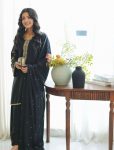 MOST PICKED FAUX GEORGETTE EMBROIDERY SEQUENCE WORK TOP PATIYALA WITH DUPATTA BLACK