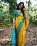 MOST PICKED LICHI SILK WEAVING WORK SAREE WITH UNSTITCHED BLOUSE YELLOW