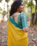 MOST PICKED LICHI SILK WEAVING WORK SAREE WITH UNSTITCHED BLOUSE WEDDING WEAR WHOLESALE PRICE ETHNIC GARMENT (1)