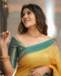 MOST PICKED LICHI SILK WEAVING WORK SAREE WITH UNSTITCHED BLOUSE WEDDING WEAR WHOLESALE PRICE ETHNIC GARMENT (1)