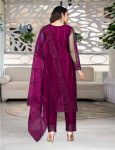MOST PICKED NET EMBROIDERY WORK TOP BOTTOM WITH DUPATTA FESTIVE WEAR WHOLESALE PRICE ETHNIC GARMENT (9)