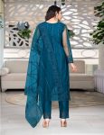MOST PICKED NET EMBROIDERY WORK TOP BOTTOM WITH DUPATTA FESTIVE WEAR WHOLESALE PRICE ETHNIC GARMENT (18)