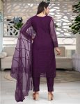 MOST PICKED NET EMBROIDERY WORK TOP BOTTOM WITH DUPATTA FESTIVE WEAR WHOLESALE PRICE ETHNIC GARMENT (26)