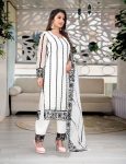MOST PICKED NET EMBROIDERY WORK TOP BOTTOM WITH DUPATTA FESTIVE WEAR WHOLESALE PRICE ETHNIC GARMENT (5)