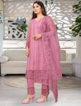 MOST PICKED NET EMBROIDERY WORK TOP BOTTOM WITH DUPATTA FESTIVE WEAR WHOLESALE PRICE ETHNIC GARMENT (8)