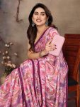 MOST PICKED SATIN PATTI PRINTED SAREE WITH FULLY EMBROIDERY WORK UNSTITCHED BLOUSE FESTIVE WEAR WHOLESALE PRICE ETHNIC GARMENT (4)